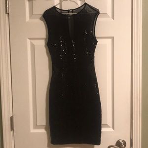 Black Sequin Dress